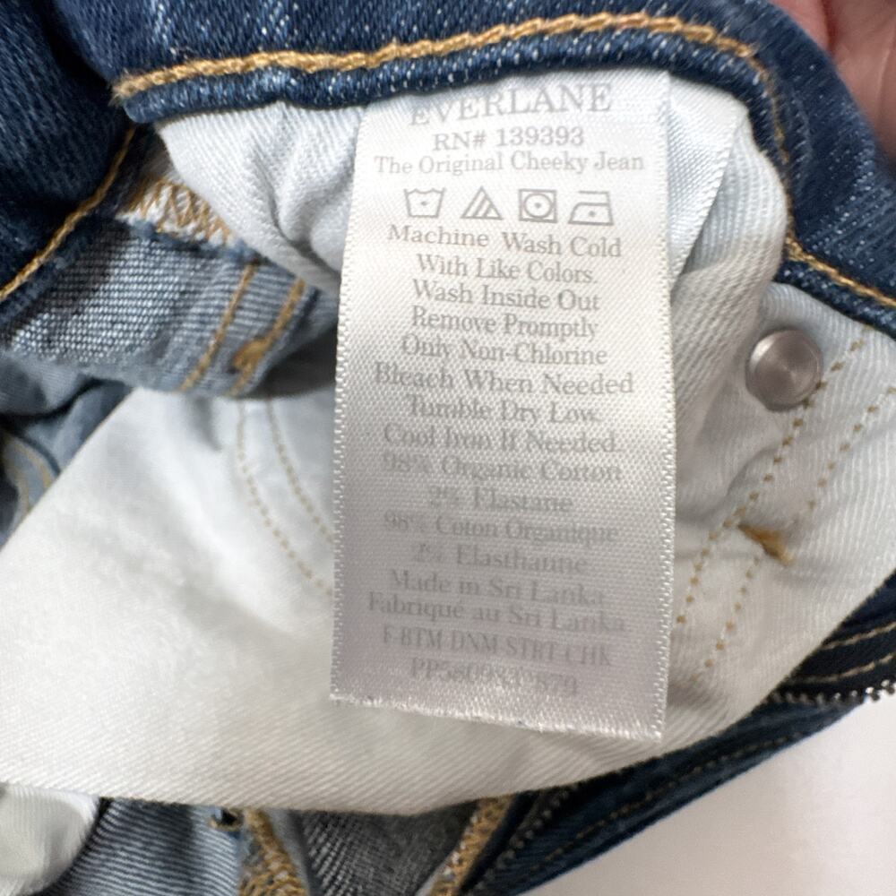 Everlane The Original Cheeky Jean Blue Cropped High Rise 26 - Picture 6 of 12